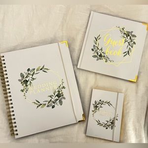 Wedding planner set! Brand new!!! Gorgeous gold leaf details.